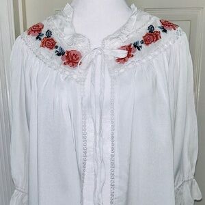 NWT Embroidered top